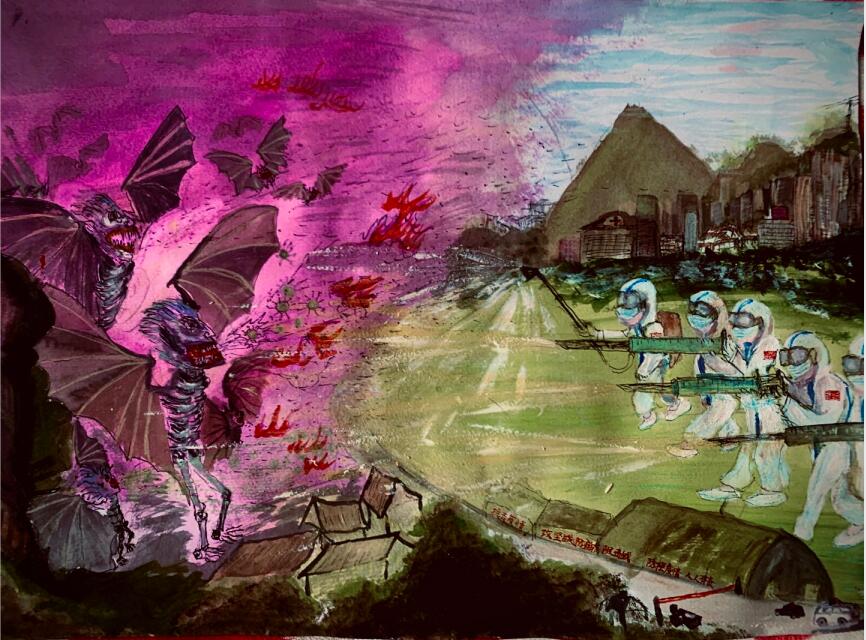 “疫情當(dāng)前，孩子們有‘畫’說”作品展播（四十三）