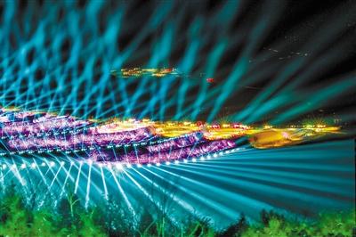 蘭山每晚都有炫酷燈光秀 你想看嗎？