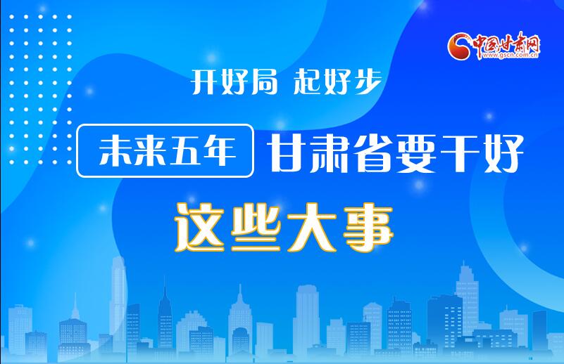 圖解丨開好局 起好步 未來五年甘肅省要干好這些大事！