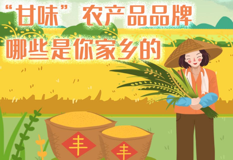 一圖帶你了解“甘味”農(nóng)產(chǎn)品品牌 ，哪些是你家鄉(xiāng)的？