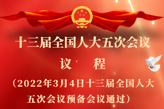 微海報(bào)|全國(guó)人大會(huì)議議程來(lái)了！