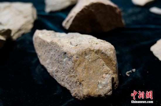 圖為靜寧縣賈河鄉(xiāng)竇坪村出土的石器。 夏劍鋒 攝
