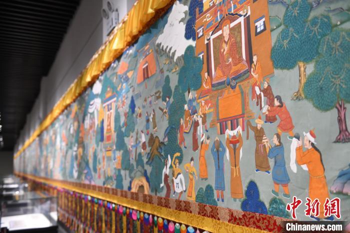 8月20日，“塔影河聲吉祥千年——涼州會(huì)盟暨蘭州與武威文物聯(lián)展”在蘭州市博物館開展。戴文昌 攝