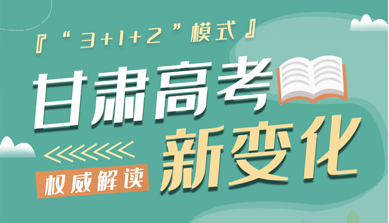 長圖|甘肅2024年高考新變化：“3+1+2”模式提前了解！