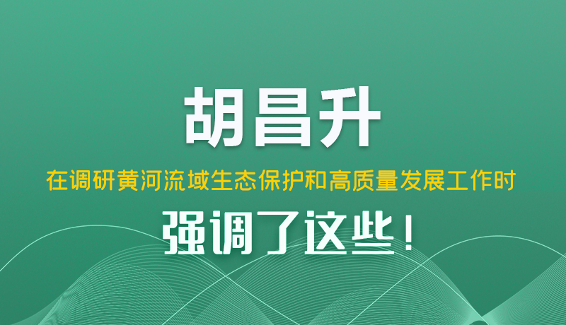 圖解|胡昌升在調(diào)研黃河流域生態(tài)保護(hù)和高質(zhì)量發(fā)展工作時強(qiáng)調(diào)了這些！