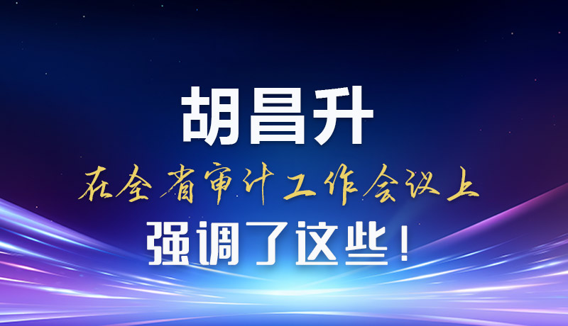 圖解|胡昌升在全省審計(jì)工作會(huì)議上強(qiáng)調(diào)了這些！