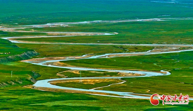 隴拍客丨初秋黑河源頭蜿蜒壯美